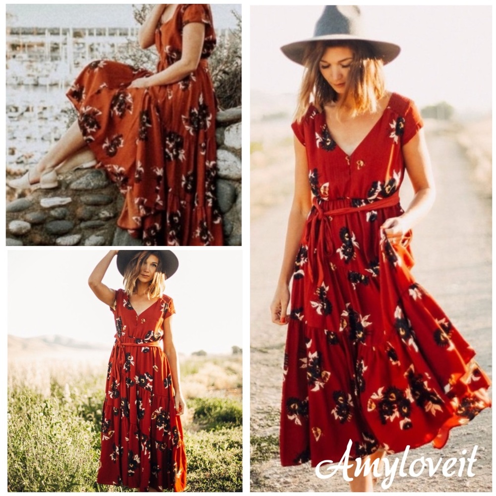 New Free People All I Got Maxi Dress #1